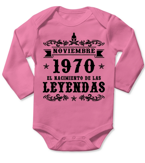 NOVIEMBRE 1970 El Nacimiento De Las Leyendas Long Sleeve Baby One-Piece