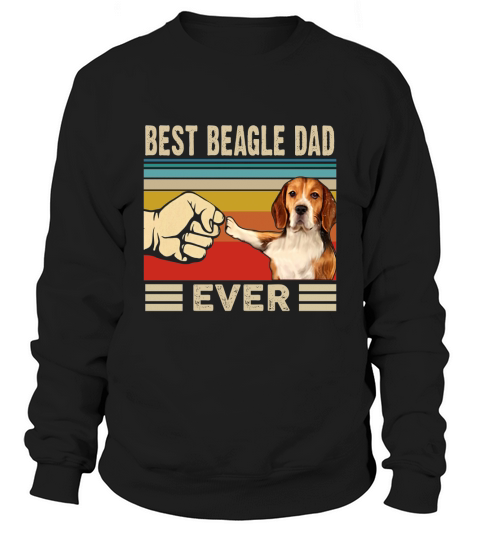Vintage Best Beagle Dad Ever Sweatshirt Unisex