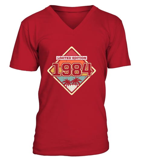 Limited Edition 38th Birthday Gift Vintage 1984 V-Neck T-shirt