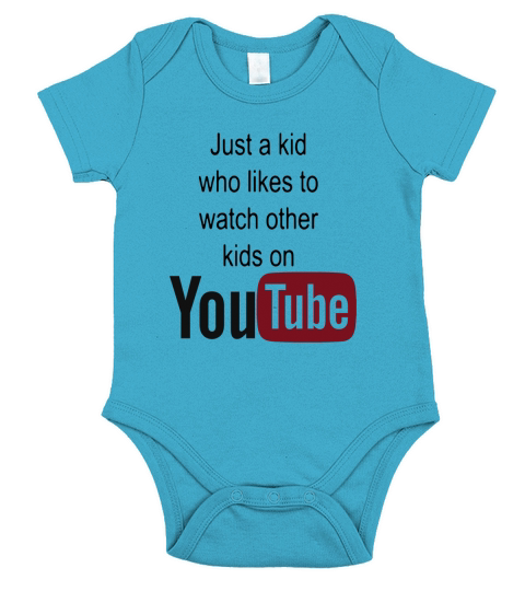 Just a kid who likes to watch other kids on youtube Short Sleeve Baby One-Piece