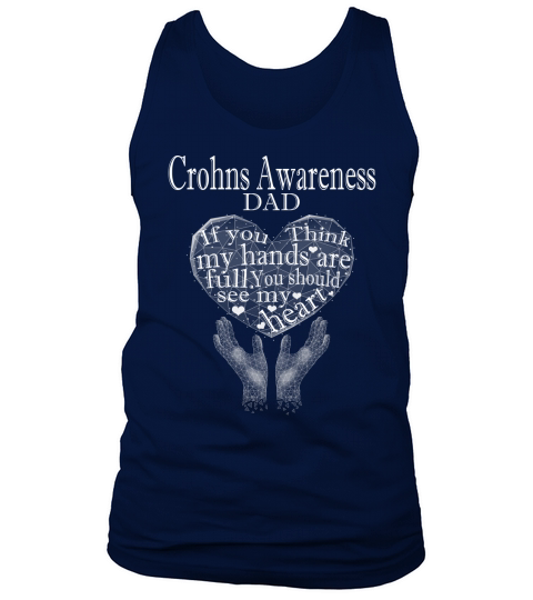 Crohns Awareness Dad You Should See My Heart Halogram 2020 Tank Top Unisex