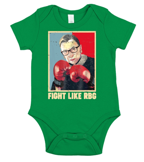 Fight Like Rbg Ruth Bader Ginsburg shirt Short Sleeve Baby One-Piece