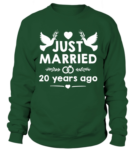 Just Married 20 Years Ago T-shirt Couple Matching Sweatshirt Unisex