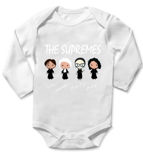 The Supremes chibi members all signature shirt Long Sleeve Baby One-Piece
