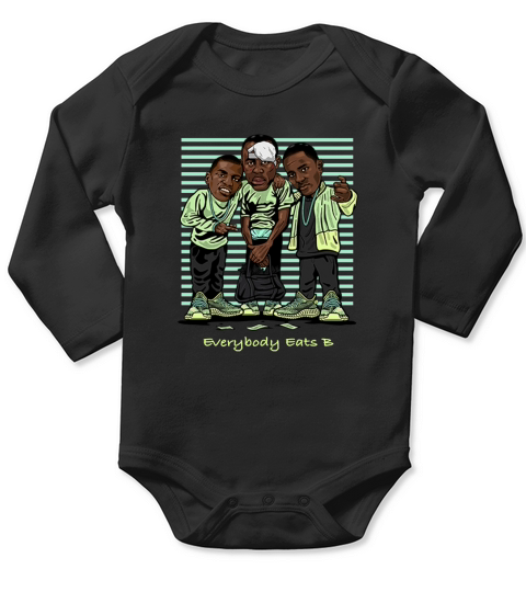 Yeezreel Yeezy 350 Everybody Eats B shirt Long Sleeve Baby One-Piece