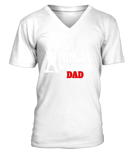 40 family Mens Ninja Warrior Dad Apparel Fun Family Gift T-Shirt V-Neck T-shirt