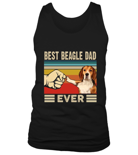 Vintage Best Beagle Dad Ever Tank Top Unisex