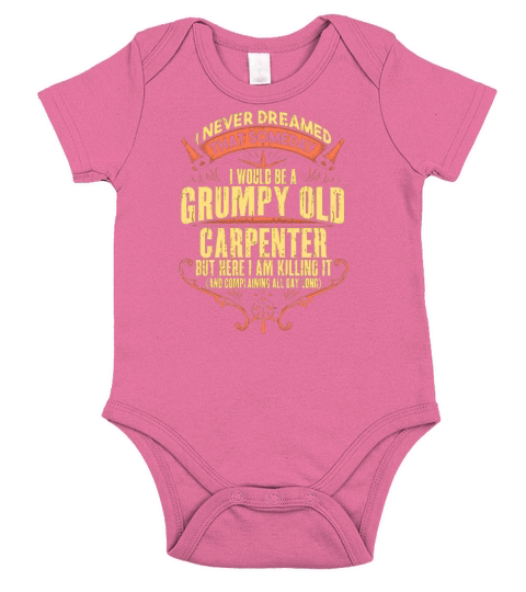 Carpenter Grumpy Short Sleeve Baby One-Piece