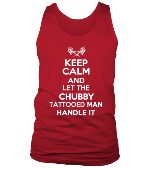 Chubby Tattooed man handle it Tank Top Unisex