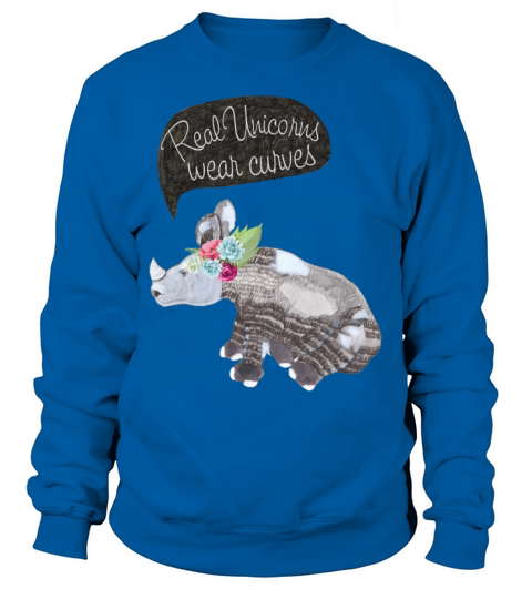Real Unicorns wear curves Sweatshirt Unisex
