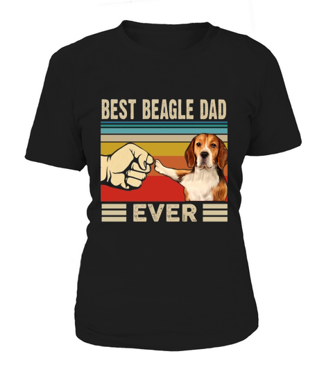Vintage Best Beagle Dad Ever Women's T-Shirt