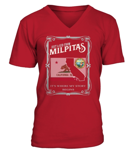 Milpitas - CALIFORNIA V-Neck T-shirt