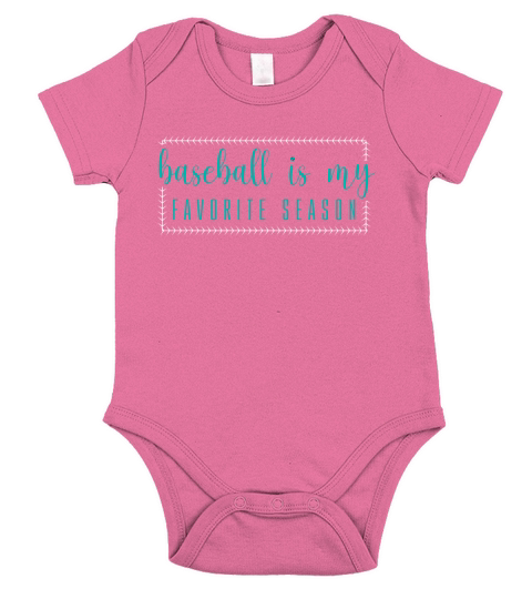 Baseball is my favorite season Short Sleeve Baby One-Piece