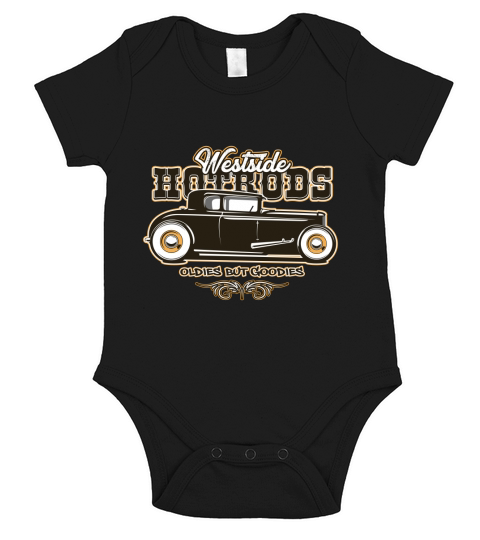 Vintage Car Westside hotrods oldies but goodies Short Sleeve Baby One-Piece