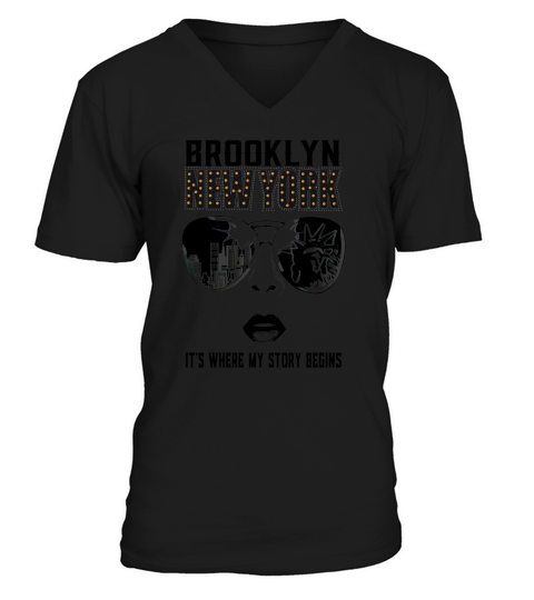 BROOKLYN - NEW YORK V-Neck T-shirt