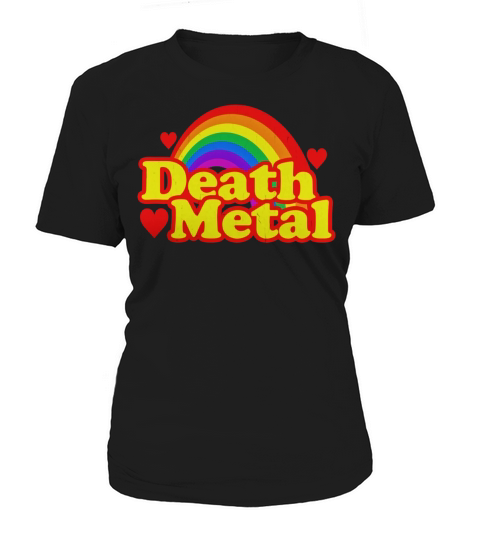 Funny Death Metal Rainbow vintage distressed look T-Shirt Women's T-Shirt