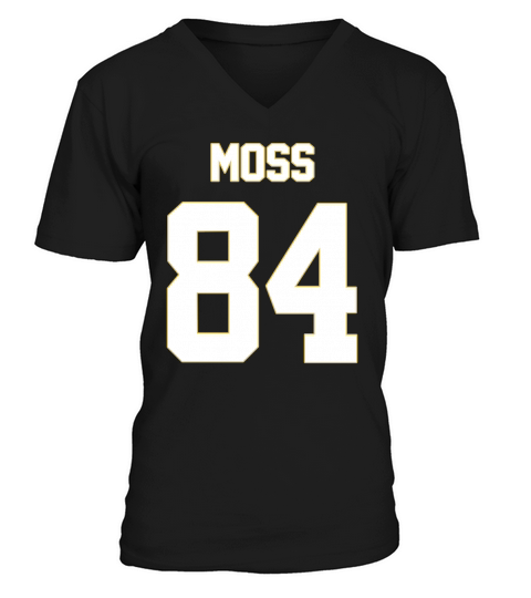 84 Randy Moss V-Neck T-shirt