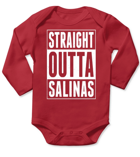 Straight Outta Salinas Long Sleeve Baby One-Piece