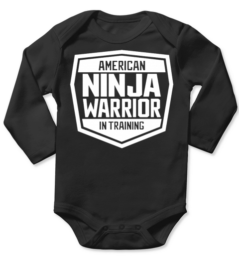 American Ninja Warrior In Training Long Sleeve Baby One-Piece