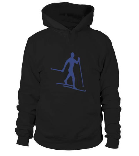 Cross-country skiers in the district Hoodie Unisex