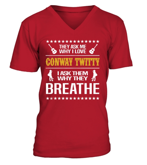 Conway Twitty V-Neck T-shirt