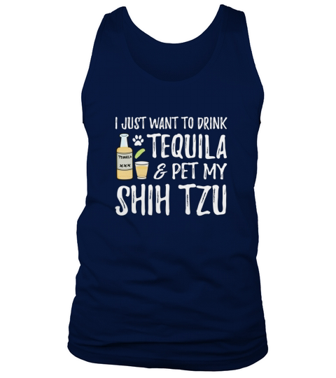 Cinco de Mayo Shirt for Tequila Lover Shih Tzu Dog Mom Tank Top Unisex
