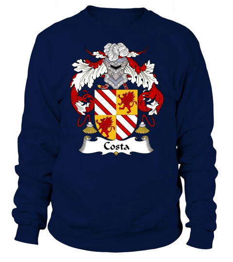 Costa Family Crest Spanish Family Crests Sweatshirt Unisex