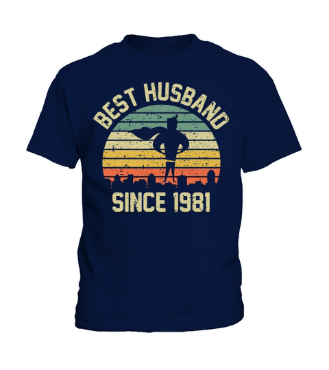 Wedding Anniversary Best Husband SINCE 1981 Kids T-Shirt