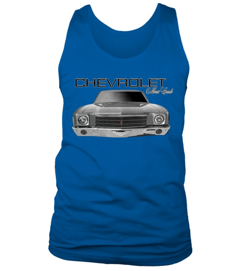 1970 Monte Carlo Front Silver Tank Top Unisex