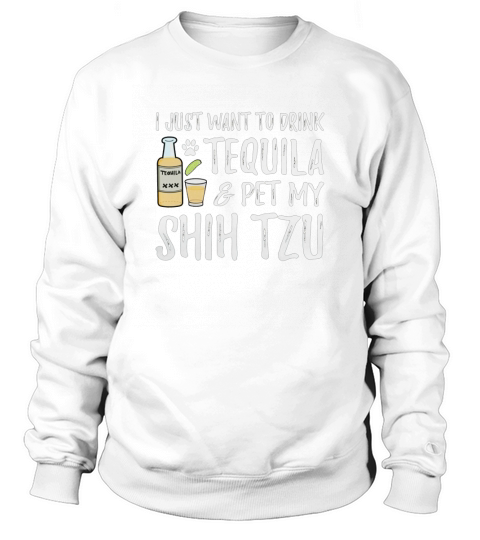 Cinco de Mayo Shirt for Tequila Lover Shih Tzu Dog Mom Sweatshirt Unisex