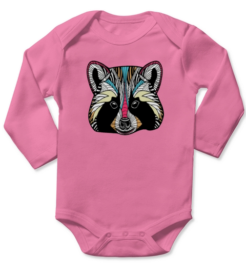 Raccoon T-Shirt - Mens Premium T-Shirt Long Sleeve Baby One-Piece