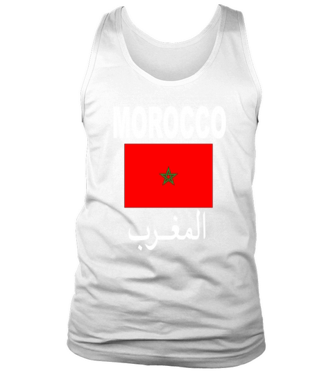 Flag Morocco T-Shirt Cool Moroccan Flag Unisex Top Tee Tank Top Unisex