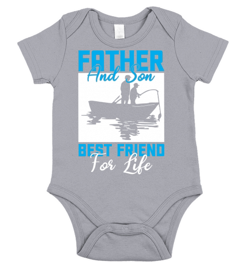 Father and son best friend for life(1) Short Sleeve Baby One-Piece