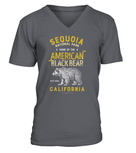 Sequoia National Park T Shirt Vintage California Bear V-Neck T-shirt