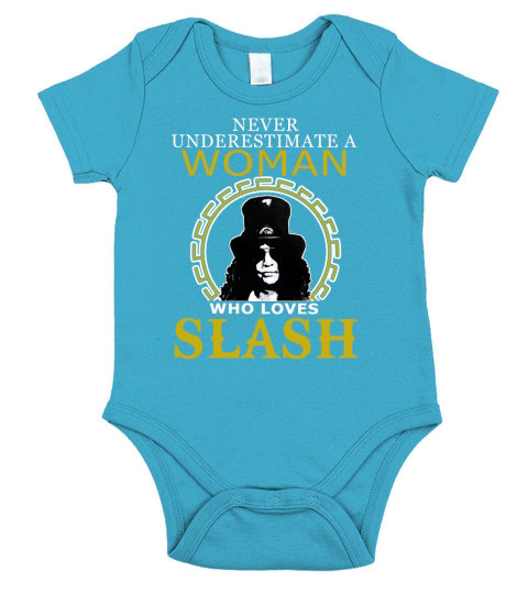Never Underestimate A Woman Love Slash Short Sleeve Baby One-Piece