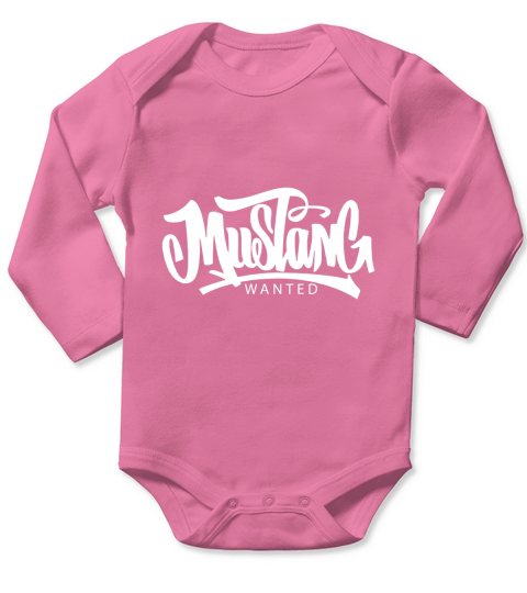 Mustang Wanted Tshirt Long Sleeve Baby One-Piece