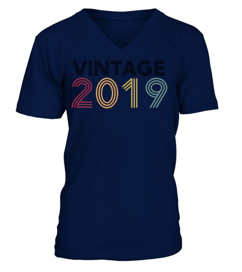 Vintage 2019 V-Neck T-shirt