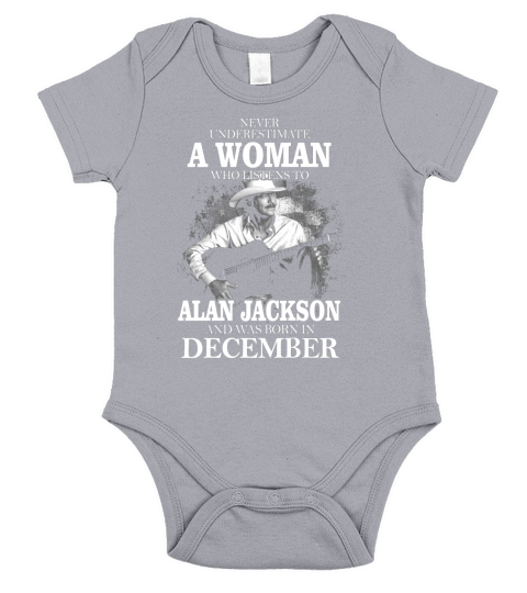 WOMAN LOVES ALAN JACKSON Short Sleeve Baby One-Piece