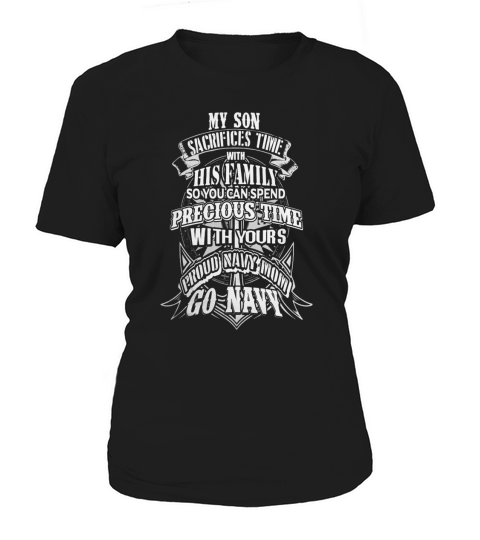 PROUD NAVY MOM, SAILOR - SOLDIER - MILITARY Women's T-Shirt