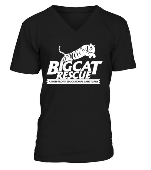 big cat rescue V-Neck T-shirt