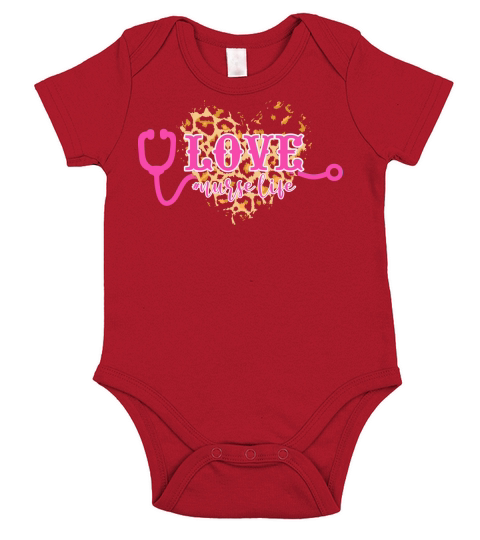 Nurse   Love nurselife Short Sleeve Baby One-Piece