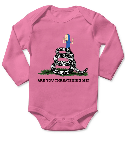 Holy Cornholio Are you threatening me shirt Long Sleeve Baby One-Piece