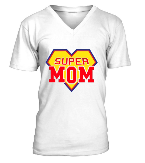 super mom V-Neck T-shirt