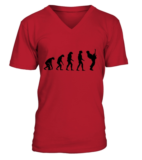 Guitar Player Evolution V-Neck T-shirt
