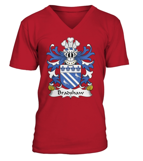 Bradshaw Family Crest Welsh Family Crests - Coffee Mug (colored) V-Neck T-shirt