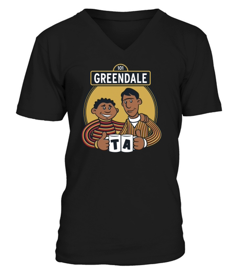 GREENDALE STREET TROY ABED SESAME STREET BERT ERNIE GREENDALE COMMUNITY COLLEGE101 TV SHOW V-Neck T-shirt