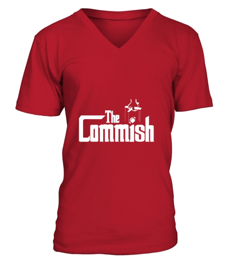The Commish T-Shirt Fantasy Football Commissioner Tee V-Neck T-shirt