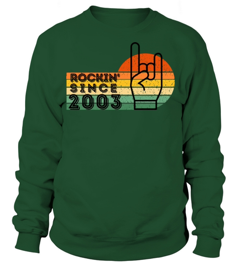 Vintage Retro 2003 18Th Birthday Gift 18 Years Old Sweatshirt Unisex