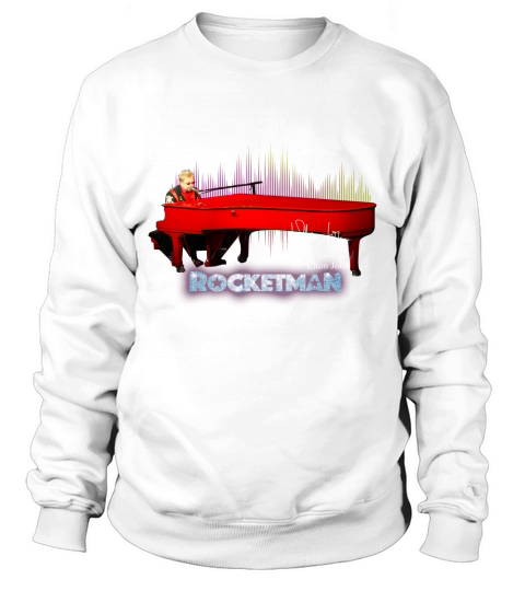 Rocketman Elton John Playing Piano Signature shirt Sweatshirt Unisex