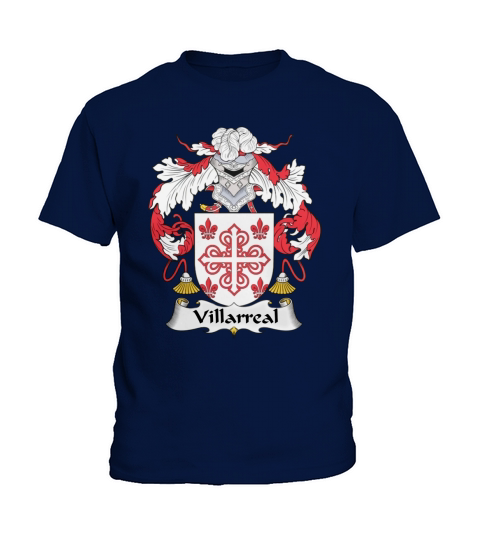 Villarreal Family Crest Spanish Family Crests Kids T-Shirt